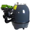 Loxone AquaStar Air – automatisches 6-Wege-Ventil auf Peraqua Filterkessel für smarte Pooltechnik, erhältlich bei Elektro Maschler