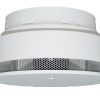 Seitliche Darstellung des Loxone Rauchmelders Air – Smart Home Sicherheitslösung von Elektro Maschler zur zuverlässigen Brandmeldung