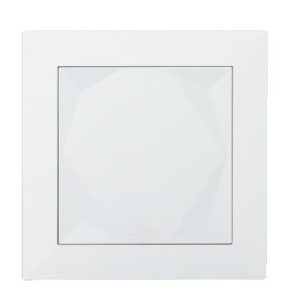 Weißer Loxone Touch-Taster mit stilvoller Oberfläche zur Steuerung von Licht, Beschattung und Musik in Smart Home Systemen