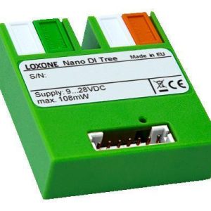 Loxone Nano DI Tree zur Erfassung von digitalen Signalen – ideal für Schalter, Taster oder Sensoren im Smart Home mit Tree-Technologie