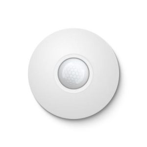 Weißer Loxone Präsenzmelder Tree für die Deckenmontage zur zuverlässigen Erkennung von Bewegung und Präsenz im Smart Home