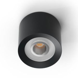 Loxone LED Aufbauspot RGBW Tree in Anthrazit – stilvolle Aufbauleuchte für gezielte Lichtakzente in Smart Homes, montiert durch Elektro Maschler