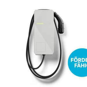 Förderfähige Loxone Wallbox mit fest integriertem Typ 2 Ladekabel – intelligente E-Auto Ladestation von Elektro Maschler