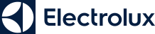 Electrolux Firmenlogo mit stilisiertem Symbol und dunkelblauem Schriftzug.
