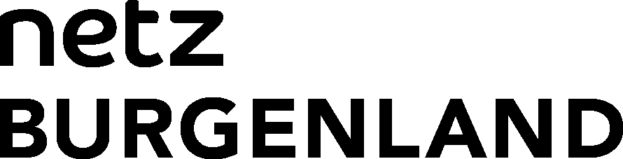 NetzBurgenland Firmenlogo in schlichter schwarzer Schrift auf transparentem Hintergrund.
